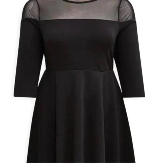 skater dress size 26 Khaki Plus Super Soft Roll Neck Skater Dress